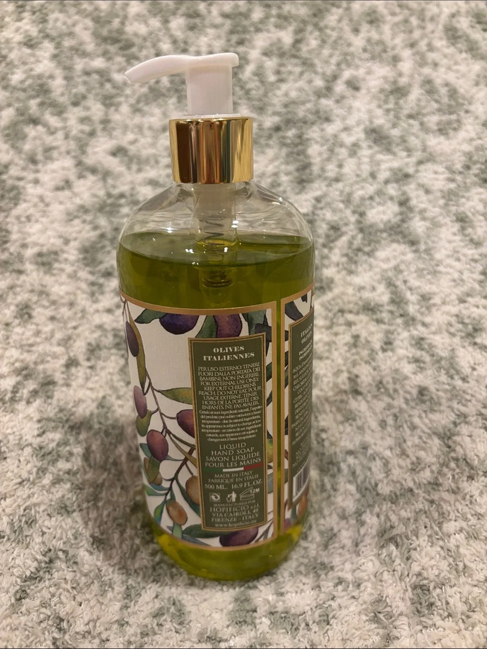Hopificio Italian Olives Luxury Hand Soap NWT 16.9oz